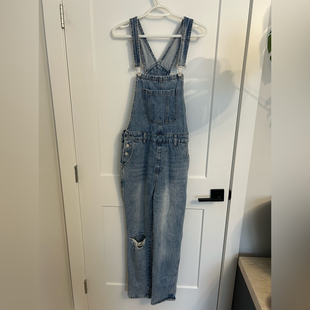 TNR Jeans Denim Overalls – Light Wash – Size Small
